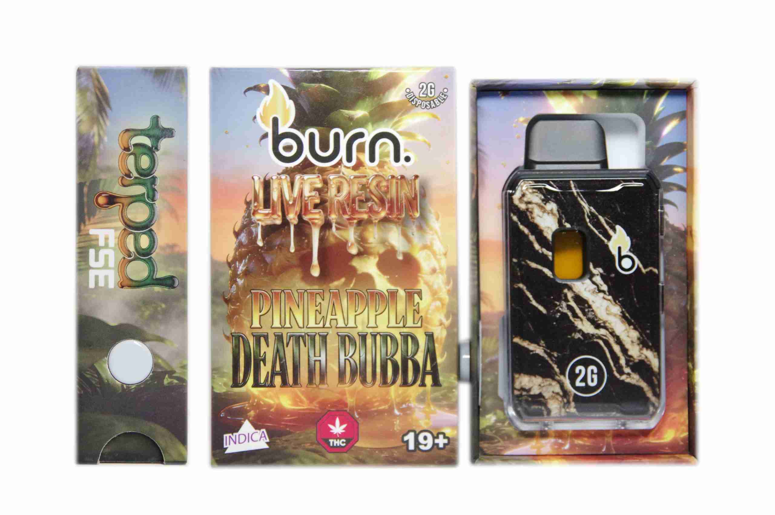 Burn Live Resin - Pineapple Death Bubba Terped FSE (2g)